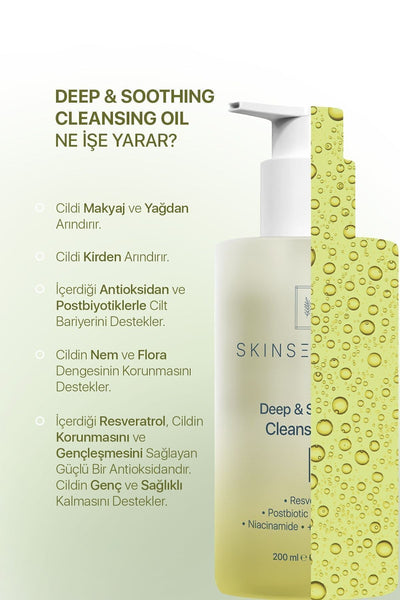 Skinsensual Deep & Soothing Cleansing Oil | Resveratrol’ün Dokunuşuyla Cilt Temizliğinde Yenilik