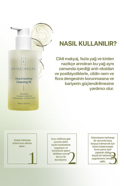 Skinsensual Deep & Soothing Cleansing Oil | Resveratrol’ün Dokunuşuyla Cilt Temizliğinde Yenilik