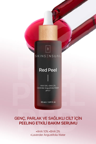 Skinsensual Red Peel (aha 10%, Bha 2%) Canlandırıcı Ve Cilt Tonu Eşitleyici Kırmızı Peeling Serum