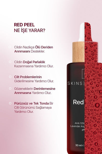 Skinsensual Red Peel (aha 10%, Bha 2%) Canlandırıcı Ve Cilt Tonu Eşitleyici Kırmızı Peeling Serum