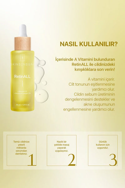 Skinsensual Retinall (retinoid 0,5, Botanical Collagen 2%) Retinoid Içeren Kusursuz Bakım Serumu