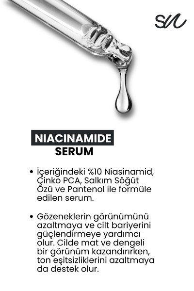 Synora Aydınlatıcı, Leke Karşıtı ve Gözenek Sıkılaştırıcı Niasinamid Serum