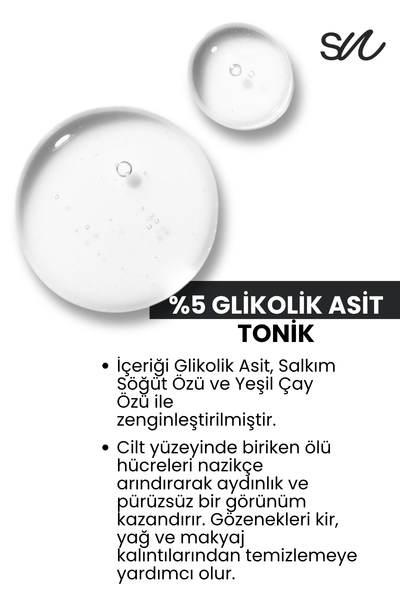 Synora Aydınlatıcı ve Leke Karşıtı %5 Glikolik Asit Tonik