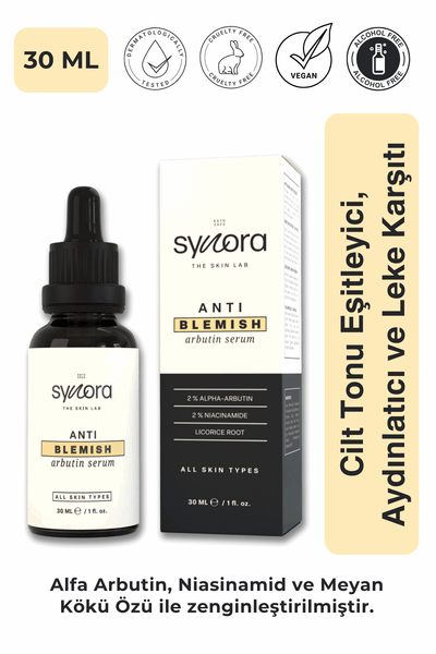 Synora Cilt Tonu Eşitleyici, Aydınlatıcı ve Leke Karşıtı Arbutin Serum