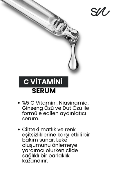 Synora Cilt Tonu Eşitleyici, Aydınlatıcı ve Leke Karşıtı C Vitamini Serum