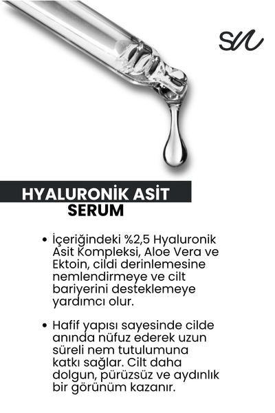 Synora Derin Nemlendirici, Aydınlatıcı, Bariyer Güçlendirici Hyaluronik Asit Serum