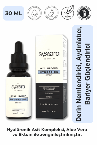 Synora Derin Nemlendirici, Aydınlatıcı, Bariyer Güçlendirici Hyaluronik Asit Serum