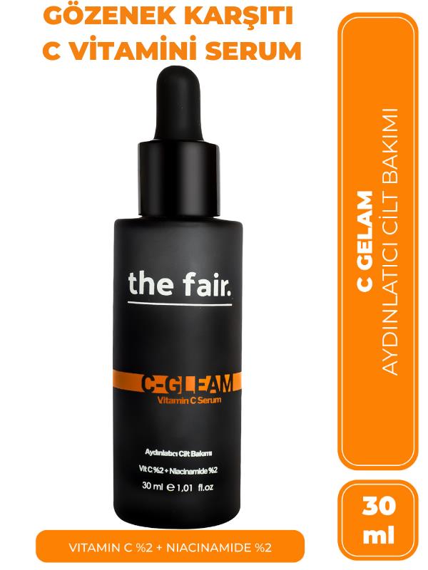 THE FAIR. The Fair. C-Gleam Leke Giderici Gözenek Bakımı Vegan Cilt Serumu %2 Vitamin C +%2 Niacinamide 30ml