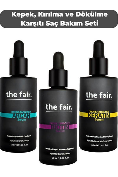 The Fair . Dökülme, Kırılma Ve Kepek Önleyici Vegan Saç Serumu Seti