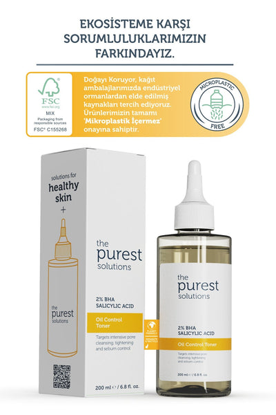 The Purest Solutions 2% BHA & Oil Control Toner 200 ML