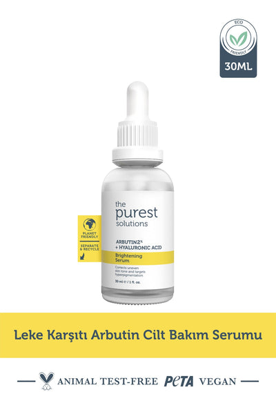 The Purest Solutions Arbutin 2% + Hyaluronic Acid Brightening Serum 30 ML