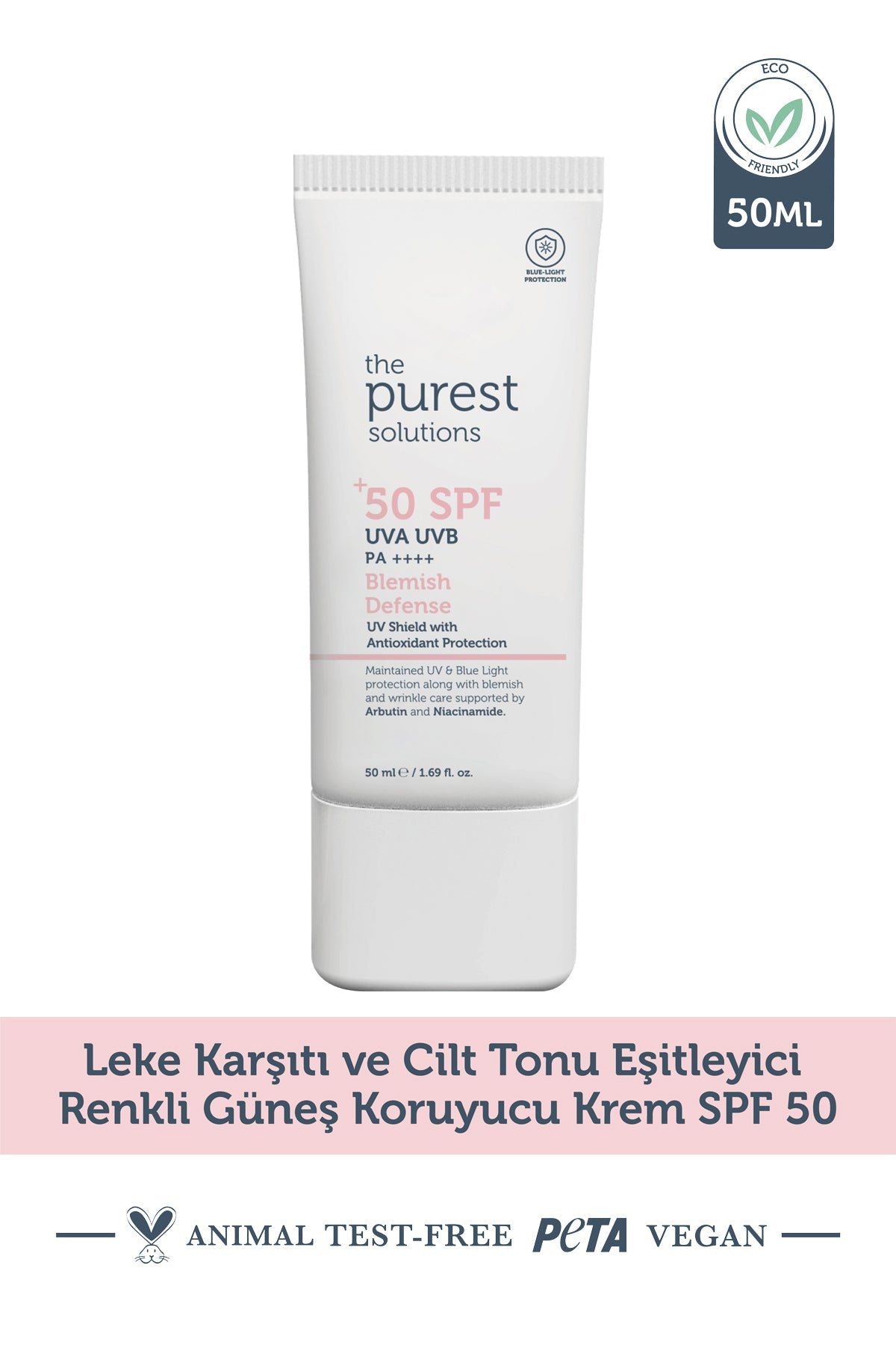 THE PUREST SOLUTIONS The Purest Solutions Lekeli Ciltler Için Antioksidan Destekli Güneş Kremi 50+ Spf UVA/UVB