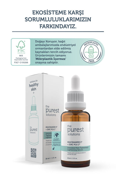 The Purest Solutions Niacinamide 5% + Zinc PCAIntensive Pore Tightening & Lightening Serum 30 ML