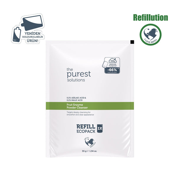 The Purest Solutions Refill Ekolojik Yedek Paket - Azelaik Asit ve Malik Asit Enzim Toz Temizleyici 55 Gr