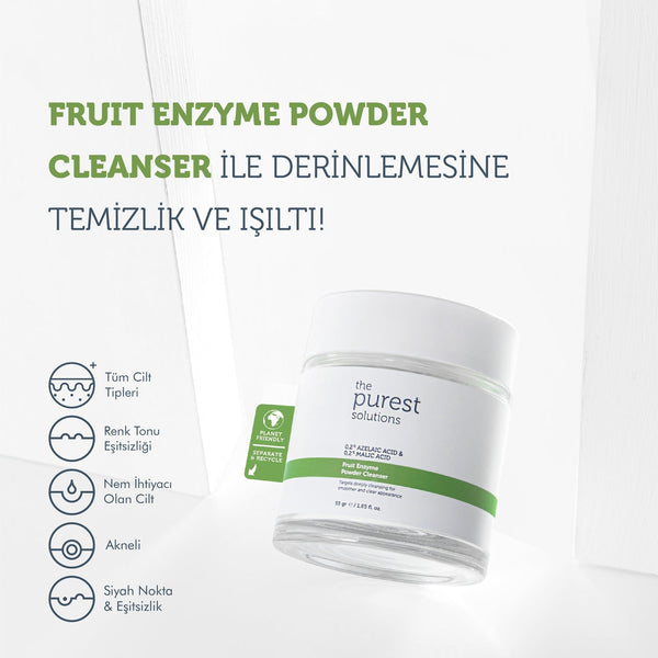 The Purest Solutions Refill Ekolojik Yedek Paket - Azelaik Asit ve Malik Asit Enzim Toz Temizleyici 55 Gr