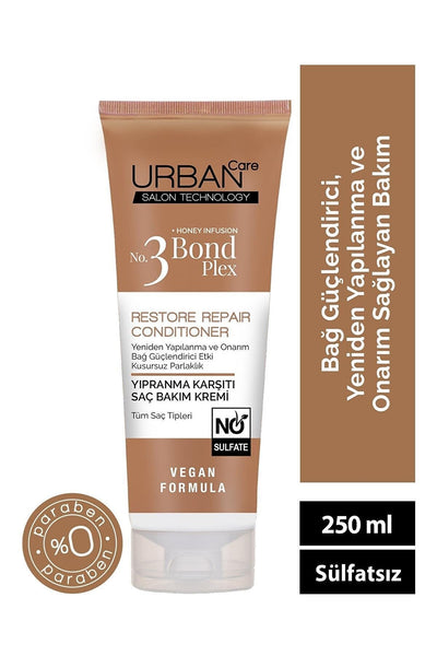 Urban Care No.3 Bond Plex Restore Repair Yıpranma Karşıtı Saç Bakım Kremi 250 Ml