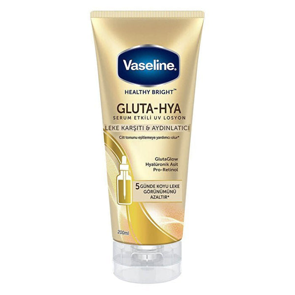Vaseline Gluta Hya Serum Etkili UV Losyon Leke Karşıtı ve Aydınlatıcı 200 ml SKT İndirimi