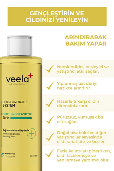 Veela Cilt Yenileyici Yatıştırıcı Tonik Soothing Sensitive Tonic
