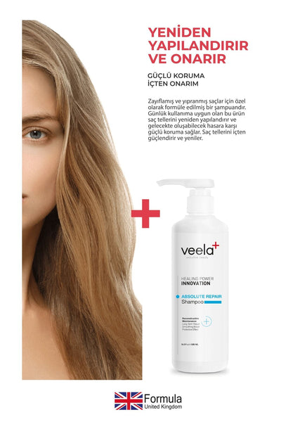 Veela Işlem Görmüş Saçlar Için - Onarıcı Bakım Şampuanı Absolute Repair Shampoo