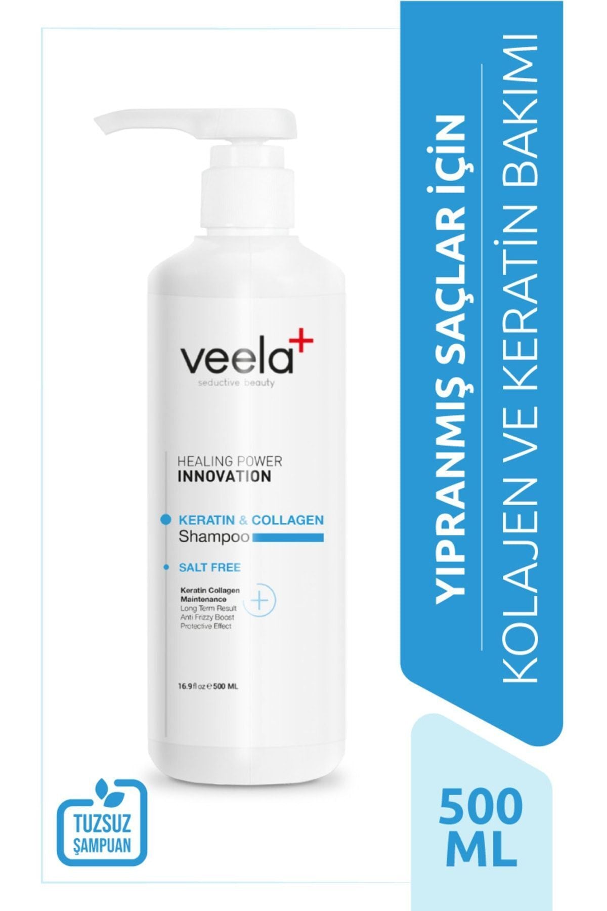 VEELA Yıpranmış Saçlar Için Kolajen Ve Keratin Bakım Şampuanı Keratin & Collagen Shampoo | Flavus