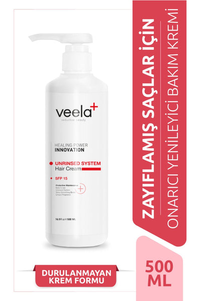 Veela Zayıflamış Saçlar Için Durulanmayan Yenileyici Bakım Kremi - Unrinsed System Hair Cream