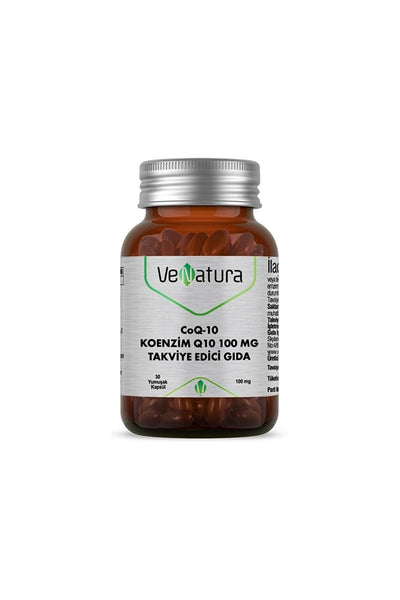 Venatura CoQ-10 Koenzim Q10 100 mg Takviye Edici Gıda 30 Kapsül