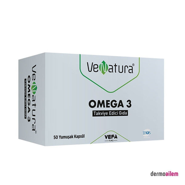 Venatura Omega 3 Takviye Edici Gıda 50 Yumuşak Kapsül