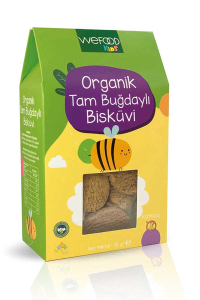 Wefood Kids Organik Tam Buğday Bisküvi - 55 Gr