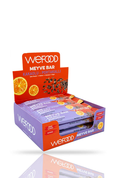 Wefood Meyve Bar Kakaolu Portakallı 35 Gr X 12 Adet