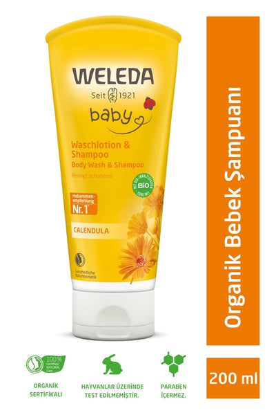 Weleda Calendula Organik Saç ve Vücut Şampuanı 200ml