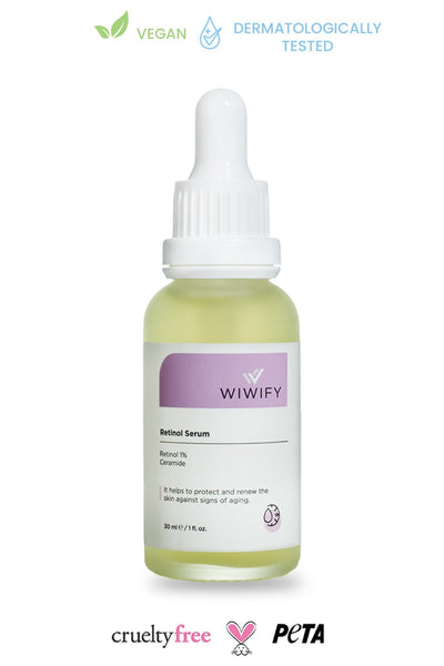 Wiwify Kırışıklık Karşıtı, Onarıcı, Besleyici Retinol + Vita-A Serum (1% Retinol + Ceramide) Anti-Aging SKT İndirimi