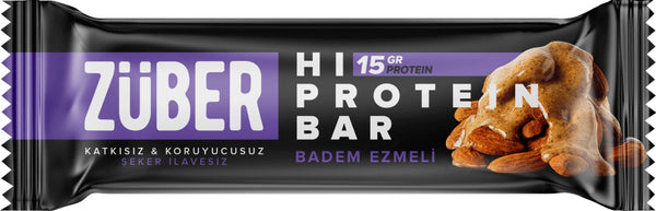 Züber Badem Ezmeli Hi-Protein Yüksek Protein Bar 45g