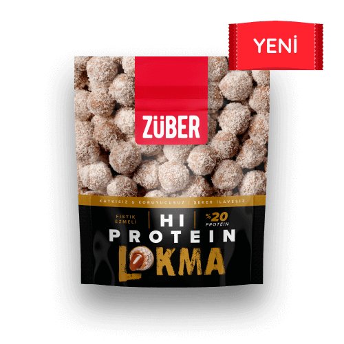 Züber Badem Kaplı, Kakaolu Fıstık Ezmeli Hi-Protein Lokma, 84g