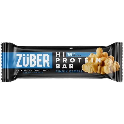 Züber Fındık Ezmeli Yüksek Protein Bar 45g