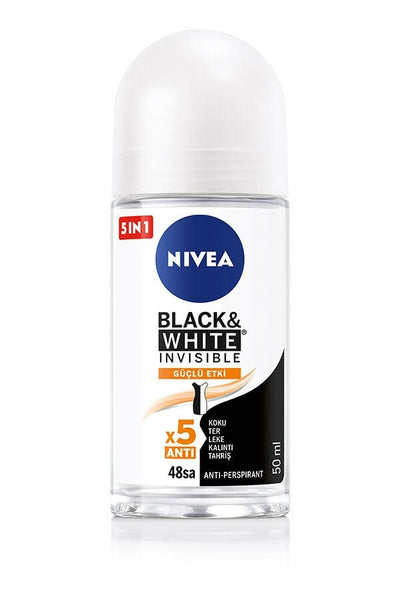 Nivea Black&White Güçlü Etki Kadın Roll On Deodorant 50 Ml