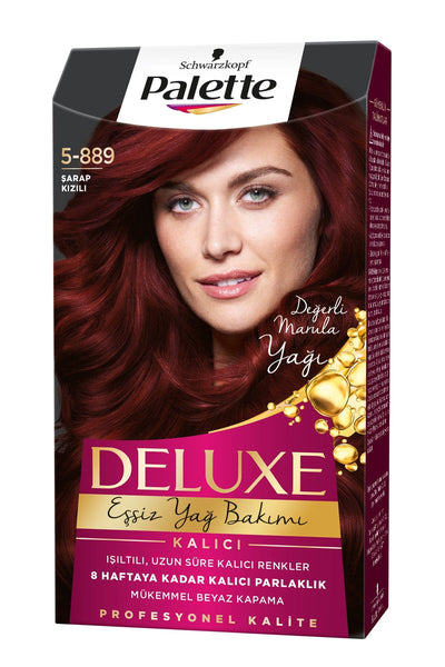Palette Deluxe 5-889 Şarap Kızılı Saç Boyası 50 Ml